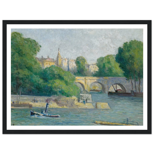 Le Vert Gallant (1926) Art Print | Maximilien Luce - Framed Poster - 30x40 cm / 12x16″ - Black frame