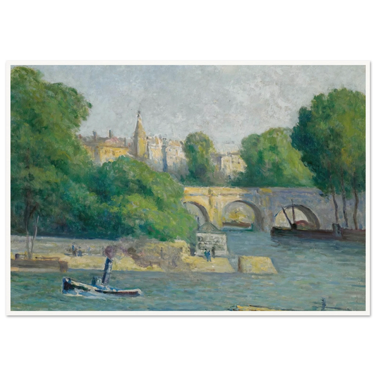 Le Vert Gallant (1926) Art Print | Maximilien Luce - Framed Poster - 30x40 cm / 12x16″ - Black frame