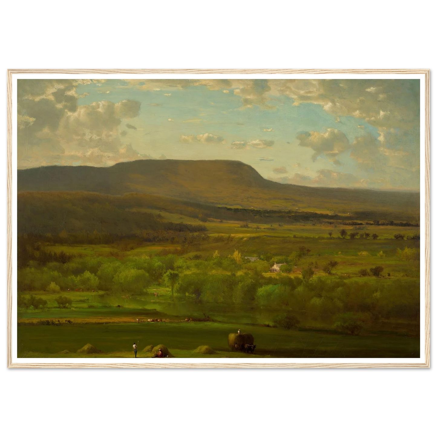Leeds, New York (1867) Art Print | George Inness - Framed Poster - 30x40 cm / 12x16″ - Black frame