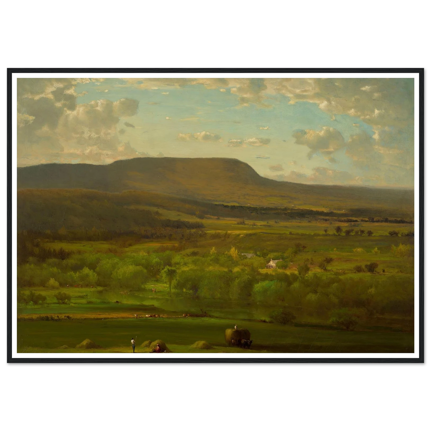 Leeds, New York (1867) Art Print | George Inness - Framed Poster - 30x40 cm / 12x16″ - Black frame