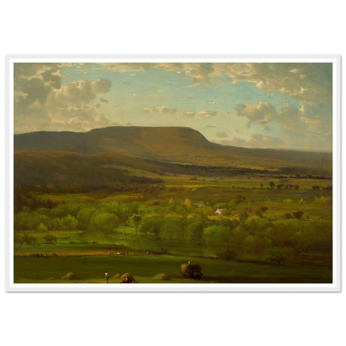 Leeds, New York (1867) Art Print | George Inness - Framed Poster - 30x40 cm / 12x16″ - Black frame