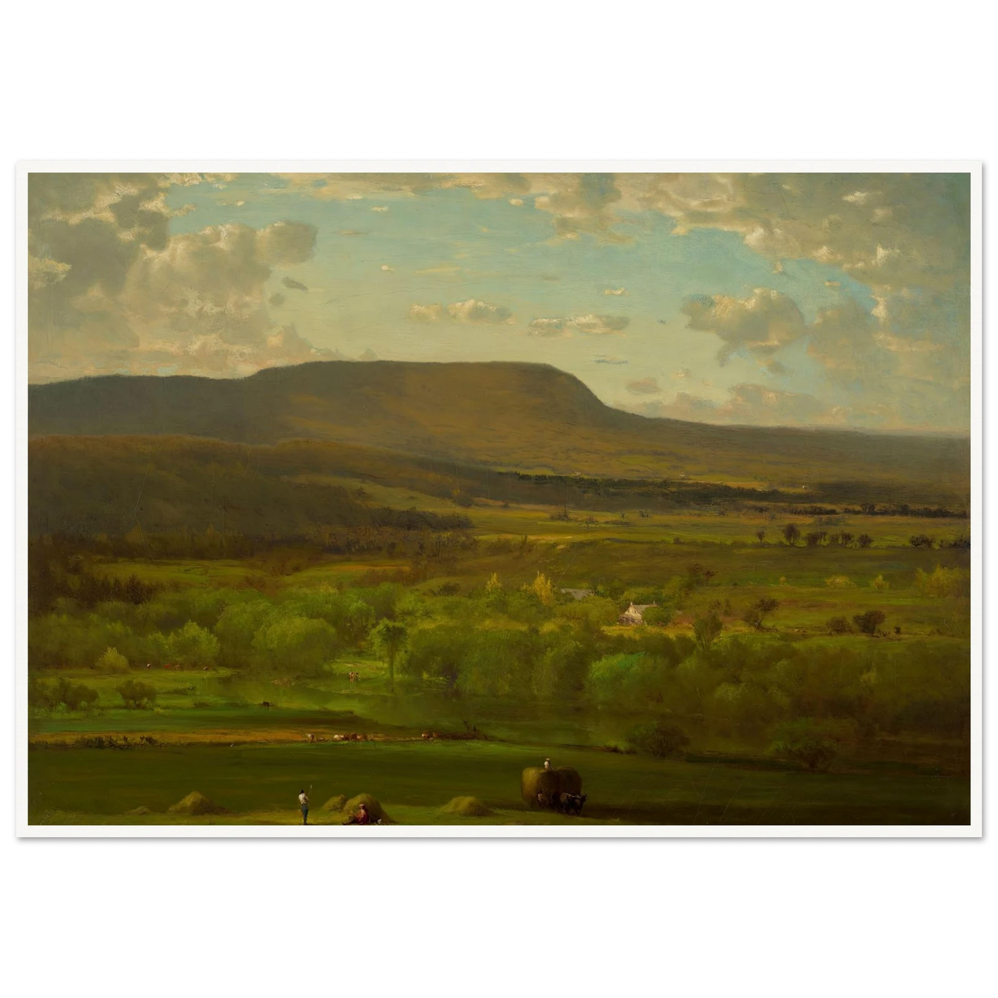 Leeds, New York (1867) Art Print | George Inness - Framed Poster - 30x40 cm / 12x16″ - Black frame
