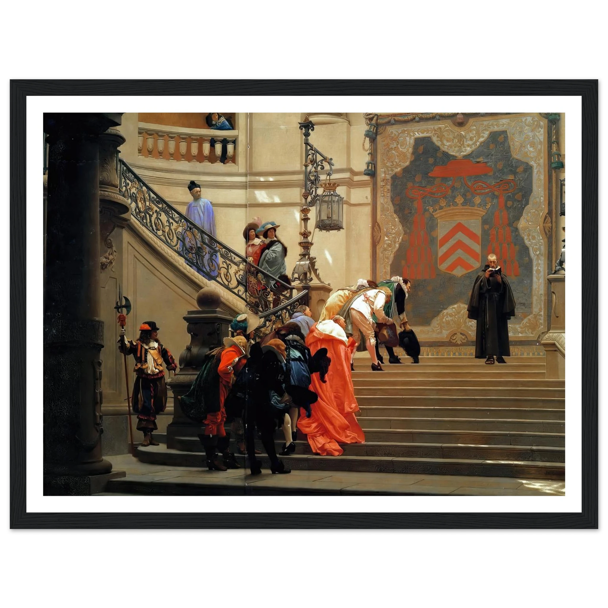 L’eminence Grise (1873) Art Print | Jean Leon Gerome - Framed Poster - 30x40 cm / 12x16″ - Black frame