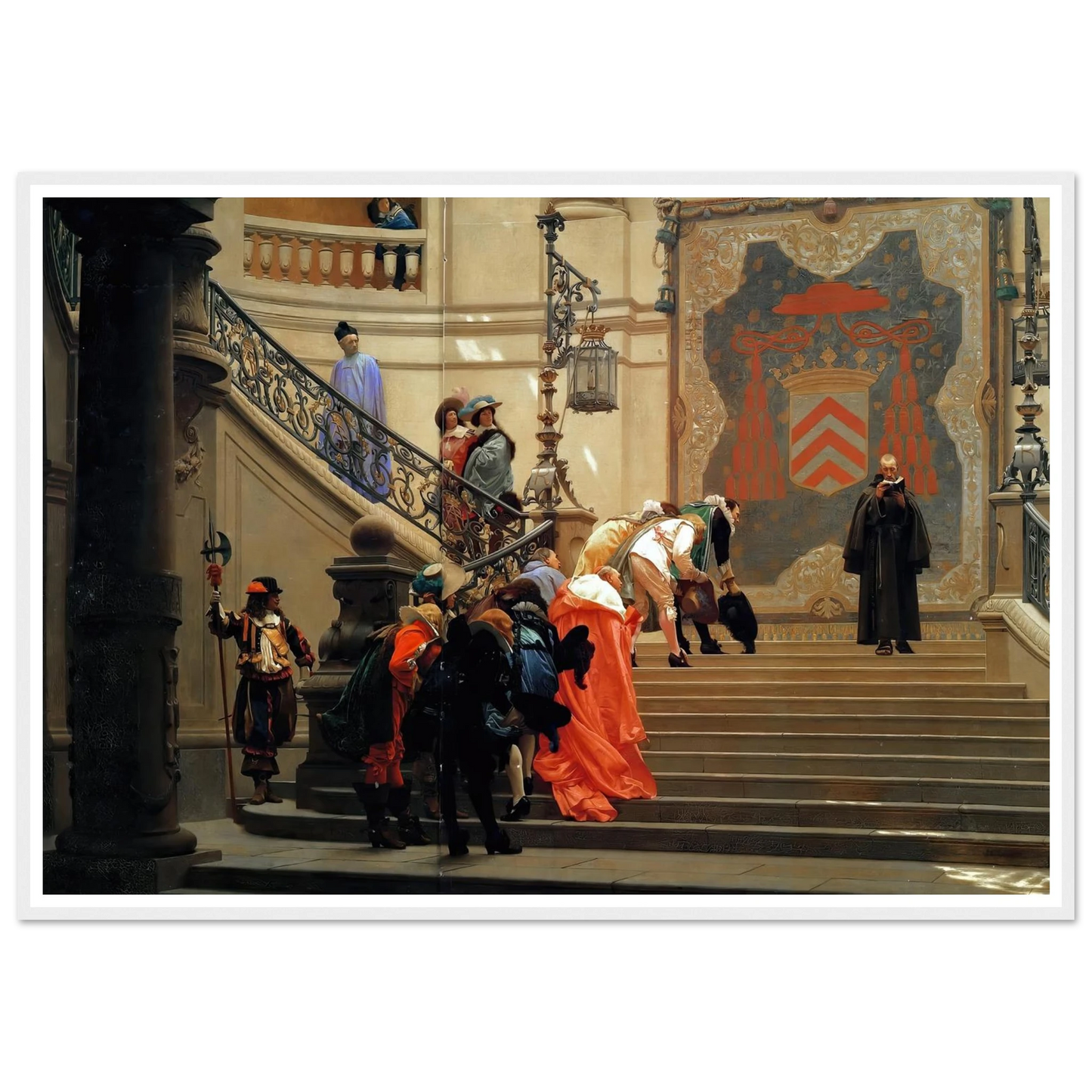 L’eminence Grise (1873) Art Print | Jean Leon Gerome - Framed Poster - 30x40 cm / 12x16″ - Black frame