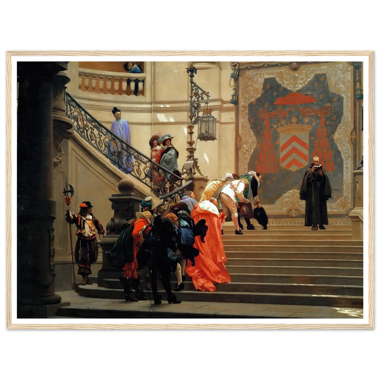 L’eminence Grise (1873) Art Print | Jean Leon Gerome - Framed Poster - 30x40 cm / 12x16″ - Black frame