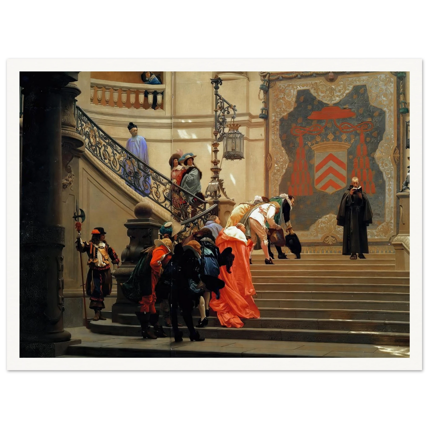 L’eminence Grise (1873) Art Print | Jean Leon Gerome - Framed Poster - 30x40 cm / 12x16″ - Black frame