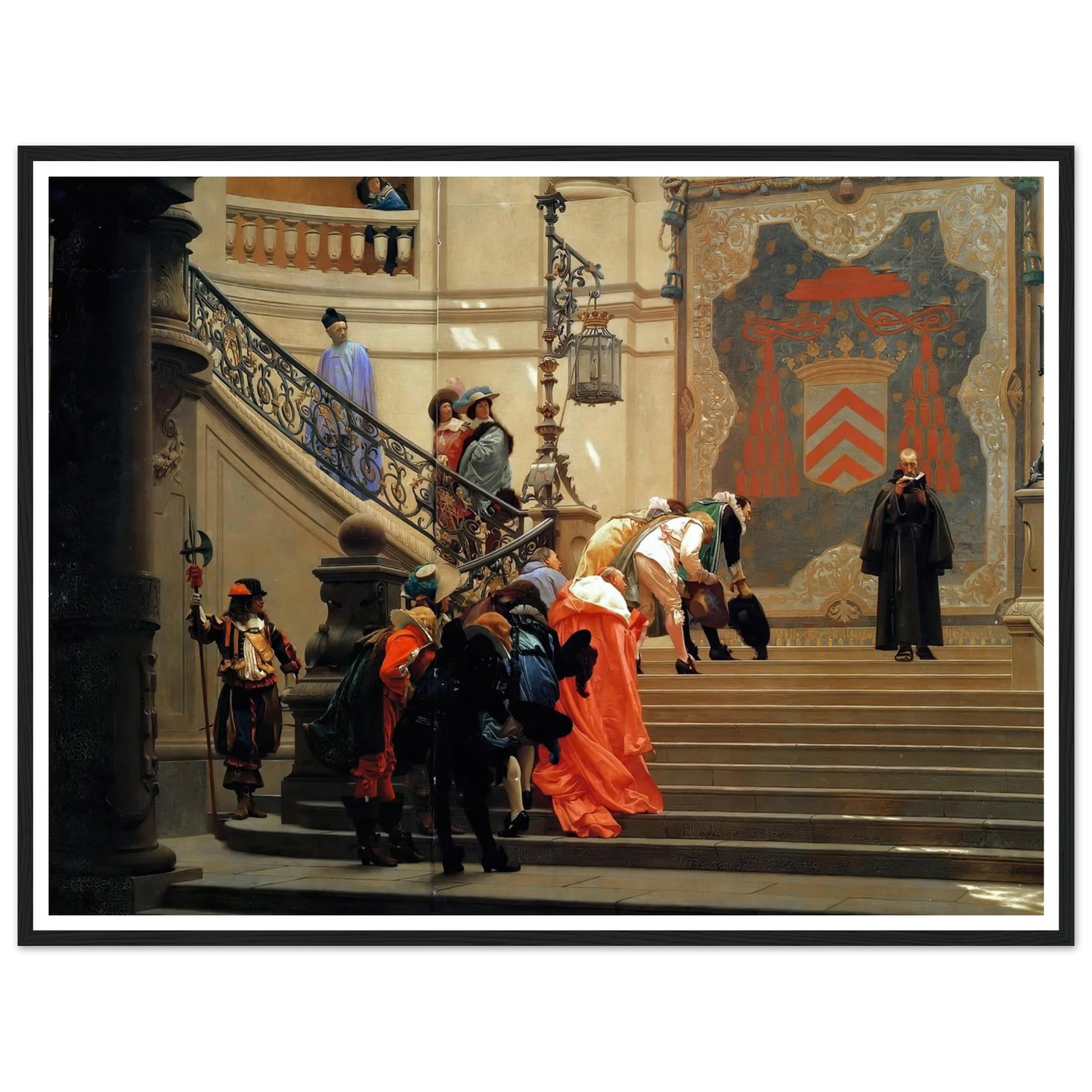 L’eminence Grise (1873) Art Print | Jean Leon Gerome - Framed Poster - 30x40 cm / 12x16″ - Black frame