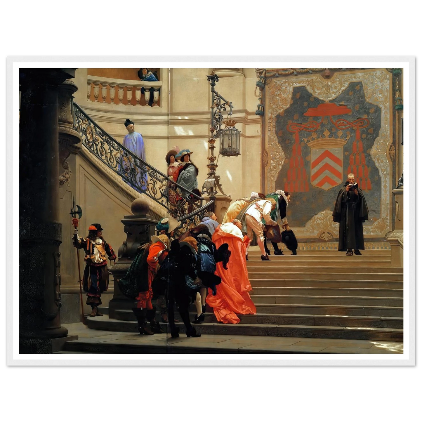 L’eminence Grise (1873) Art Print | Jean Leon Gerome - Framed Poster - 30x40 cm / 12x16″ - Black frame
