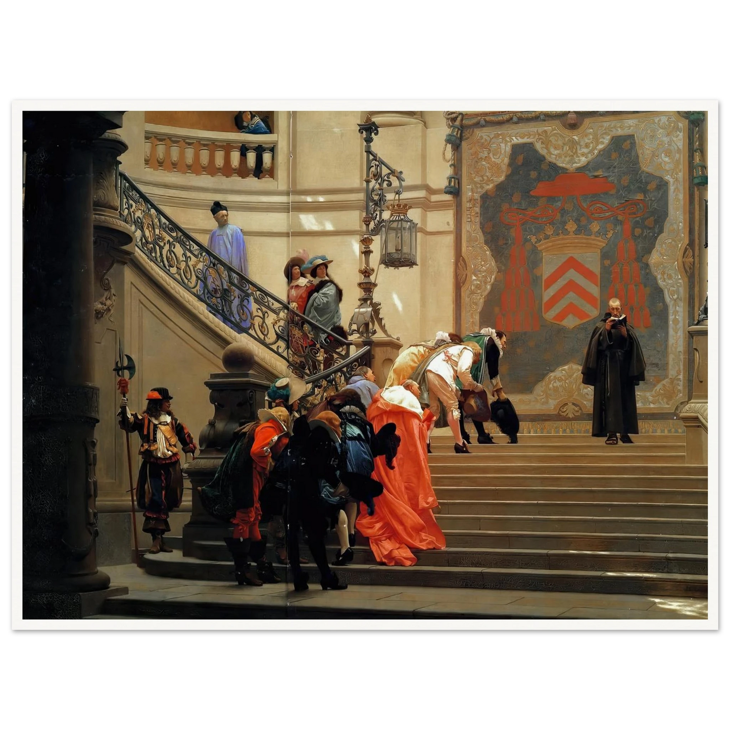 L’eminence Grise (1873) Art Print | Jean Leon Gerome - Framed Poster - 30x40 cm / 12x16″ - Black frame