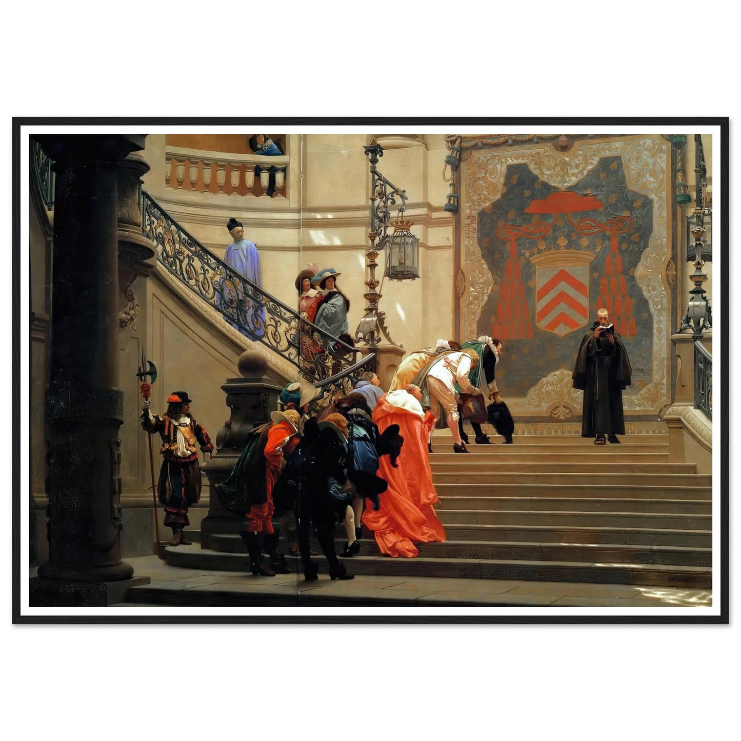 L’eminence Grise (1873) Art Print | Jean Leon Gerome - Framed Poster - 30x40 cm / 12x16″ - Black frame
