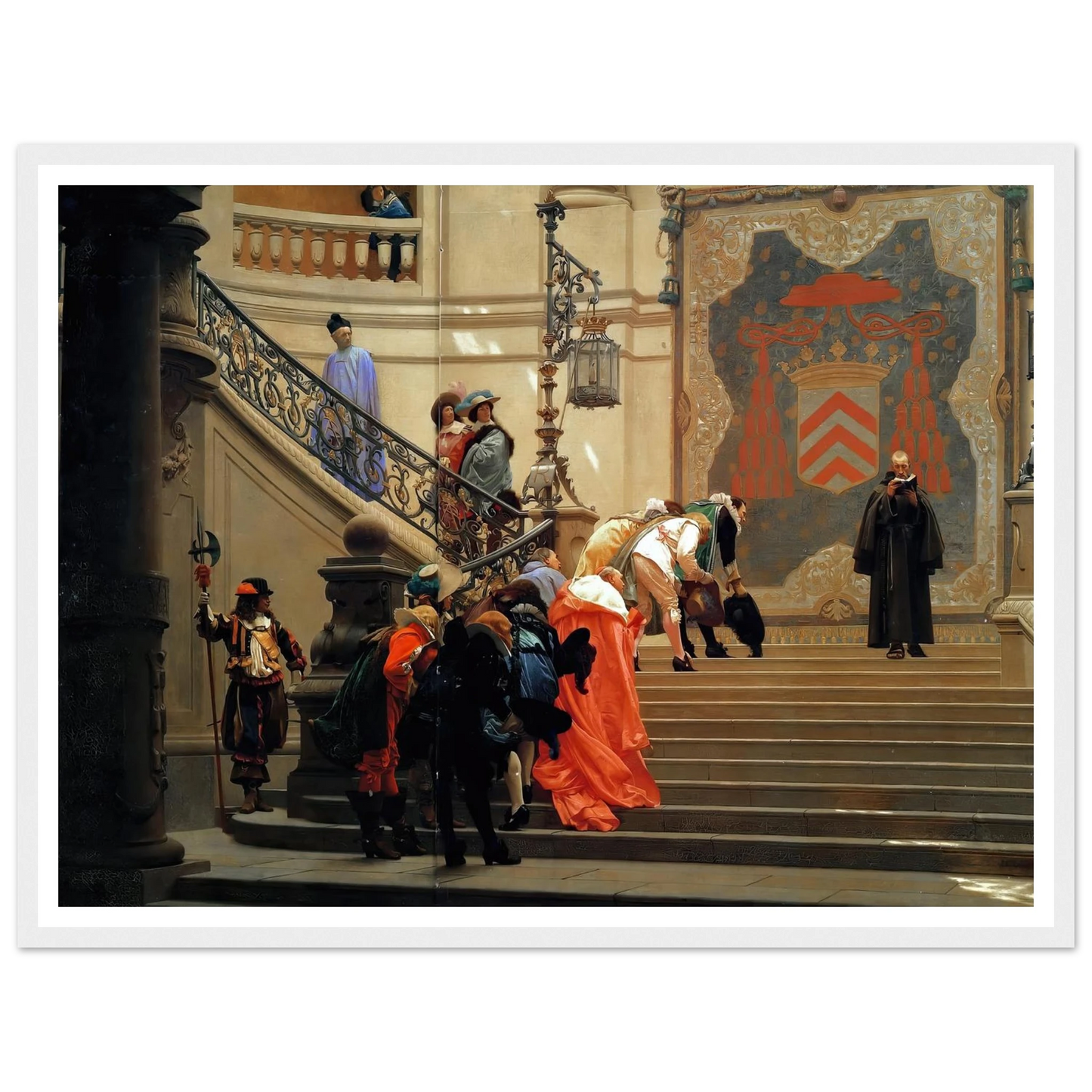 L’eminence Grise (1873) Art Print | Jean Leon Gerome - Framed Poster - 30x40 cm / 12x16″ - Black frame