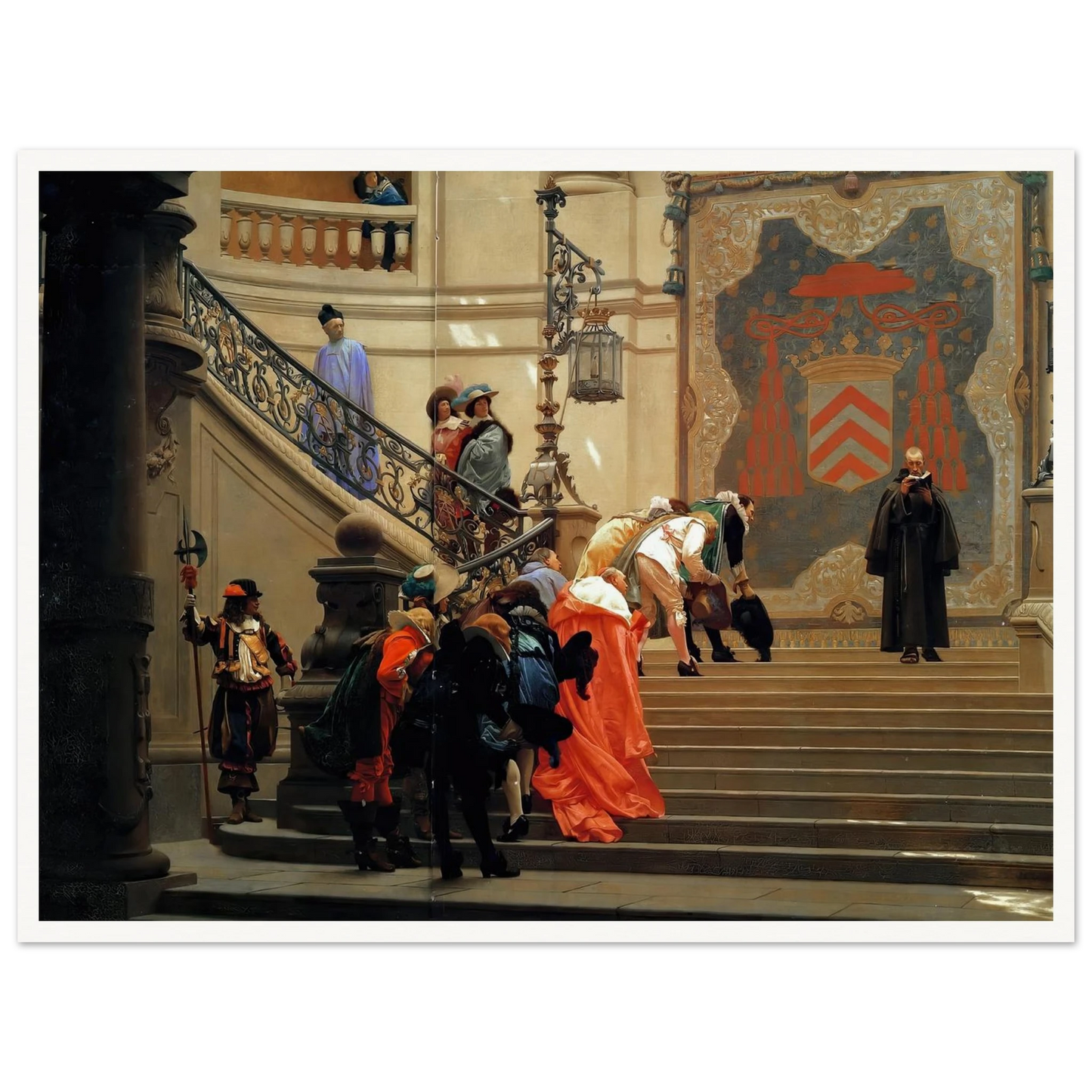 L’eminence Grise (1873) Art Print | Jean Leon Gerome - Framed Poster - 30x40 cm / 12x16″ - Black frame
