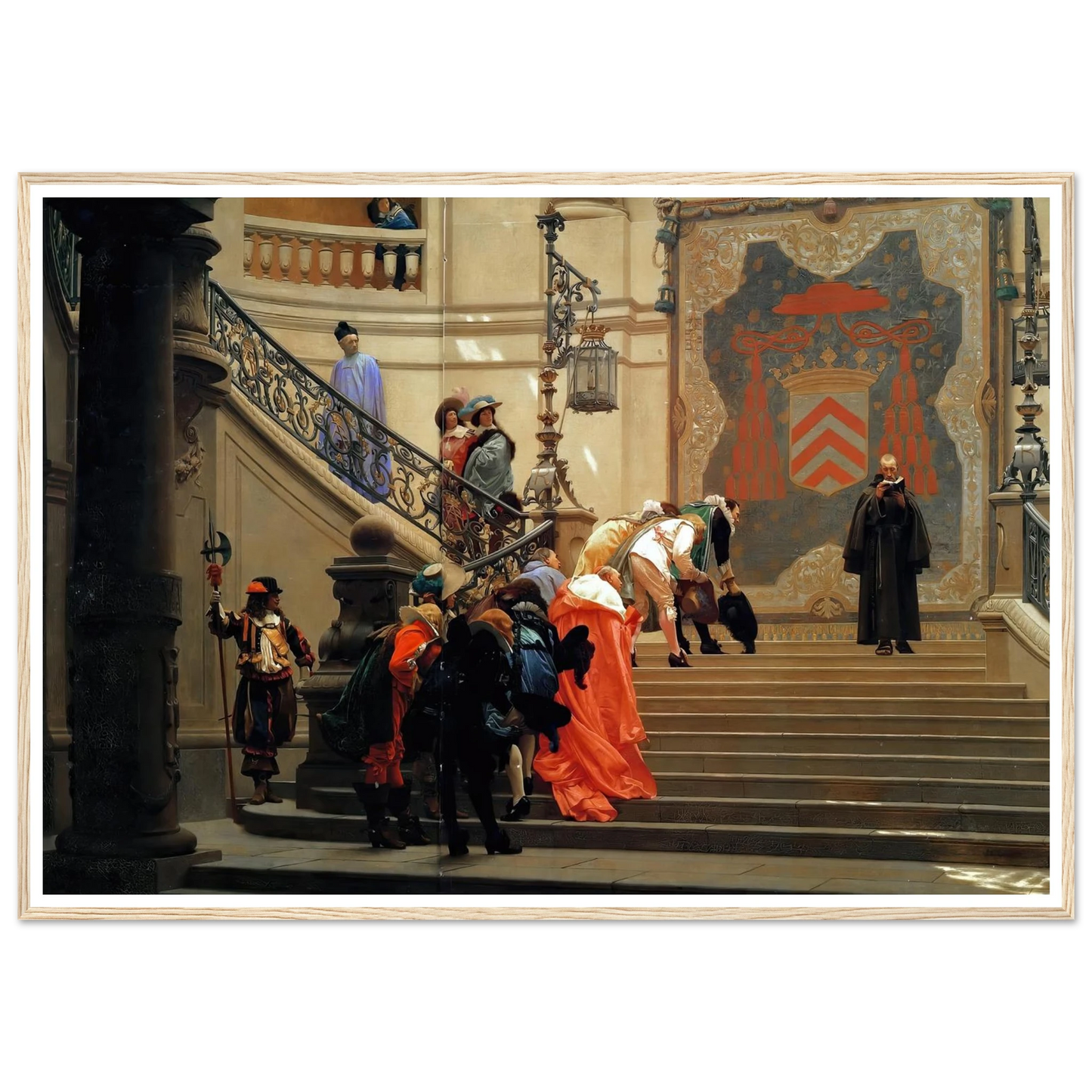 L’eminence Grise (1873) Art Print | Jean Leon Gerome - Framed Poster - 30x40 cm / 12x16″ - Black frame