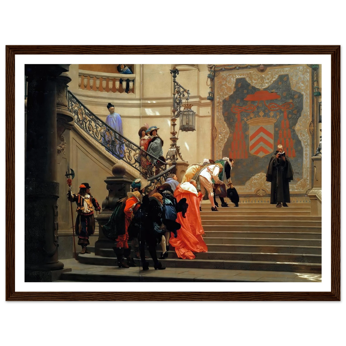 L’eminence Grise (1873) Art Print | Jean Leon Gerome - Framed Poster - 30x40 cm / 12x16″ - Black frame