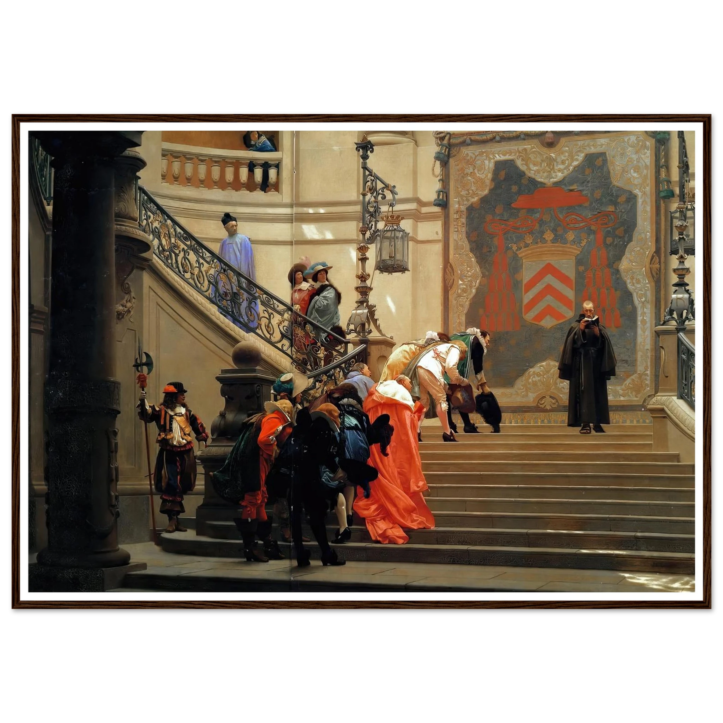 L’eminence Grise (1873) Art Print | Jean Leon Gerome - Framed Poster - 30x40 cm / 12x16″ - Black frame