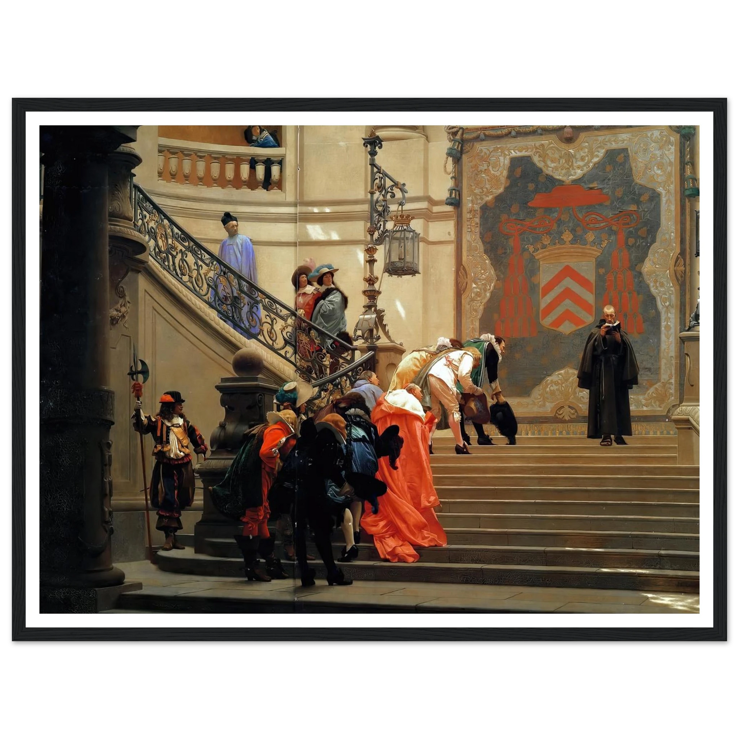 L’eminence Grise (1873) Art Print | Jean Leon Gerome - Framed Poster - 30x40 cm / 12x16″ - Black frame