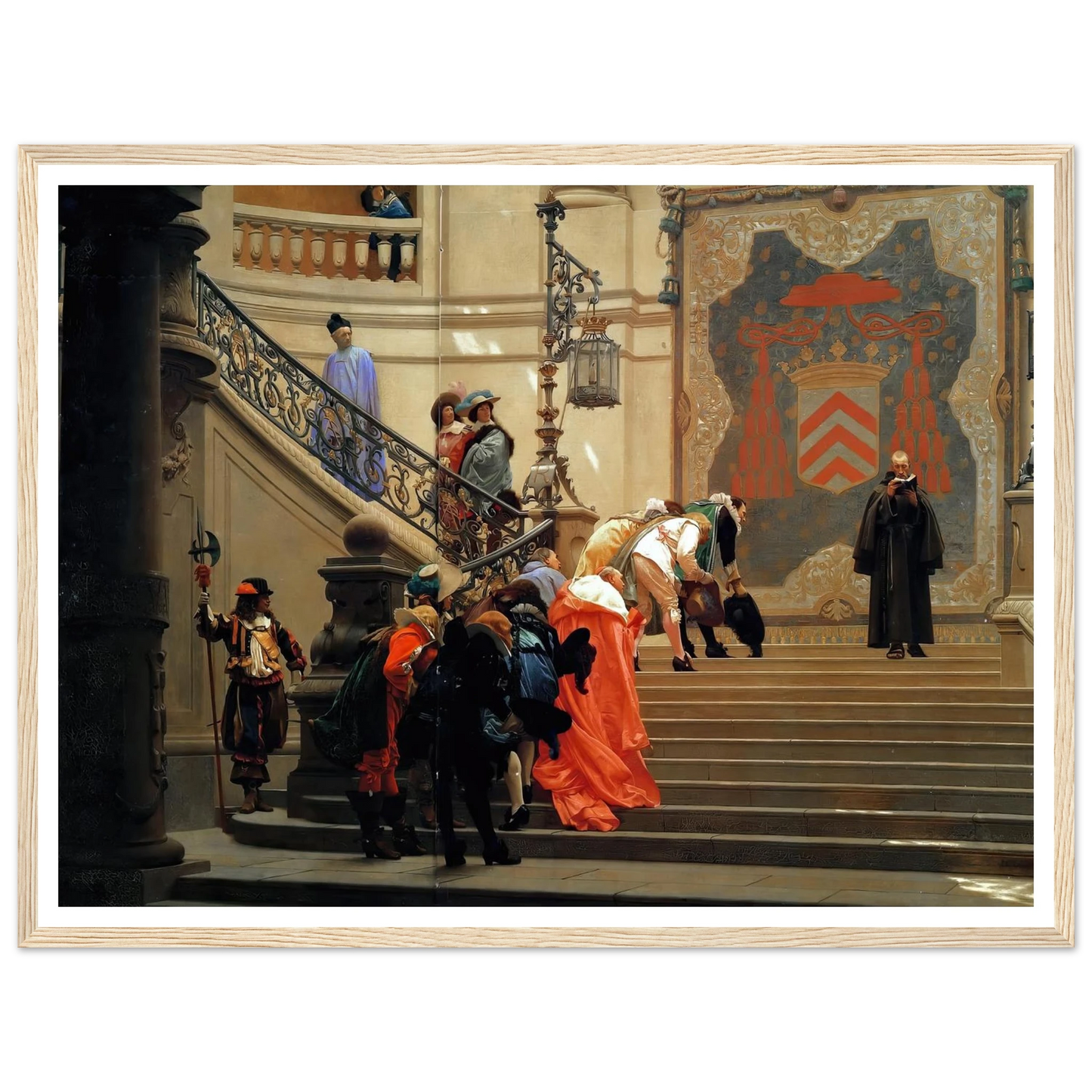 L’eminence Grise (1873) Art Print | Jean Leon Gerome - Framed Poster - 30x40 cm / 12x16″ - Black frame