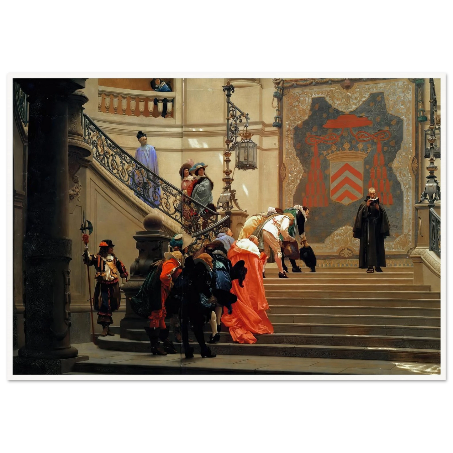 L’eminence Grise (1873) Art Print | Jean Leon Gerome - Framed Poster - 30x40 cm / 12x16″ - Black frame