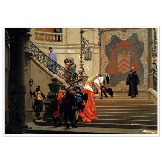L’eminence Grise (1873) Art Print | Jean Leon Gerome - Framed Poster - 30x40 cm / 12x16″ - Black frame