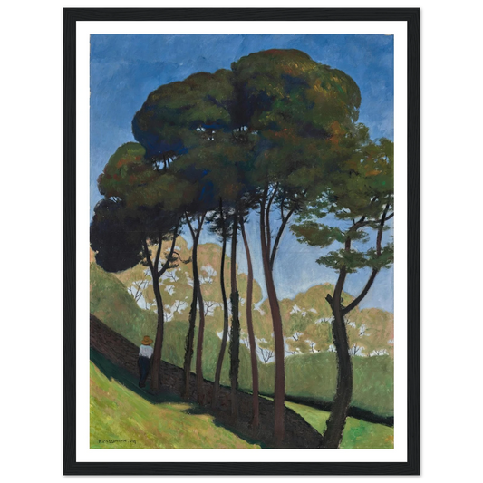 Les Grands Arbres, environs d’Honfleur (1909) Art Print | Felix Vallotton - Framed Poster - 30x40 cm / 12x16″ - Black frame