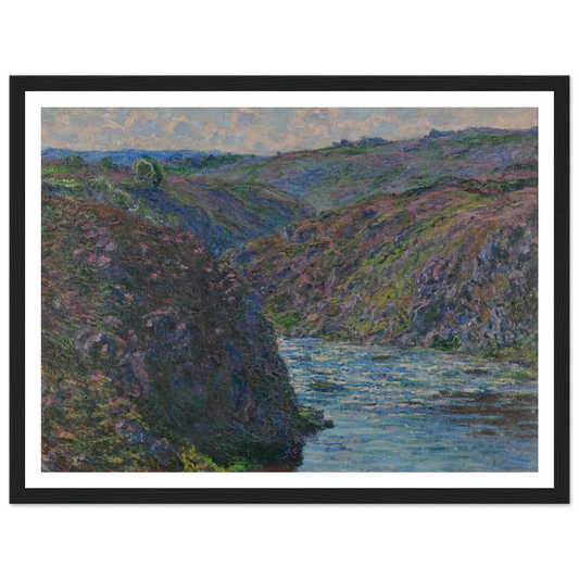 Les ravins de la Creuse (1889) Art Print | Claude Monet - Framed Poster - 30x40 cm / 12x16″ - Black frame