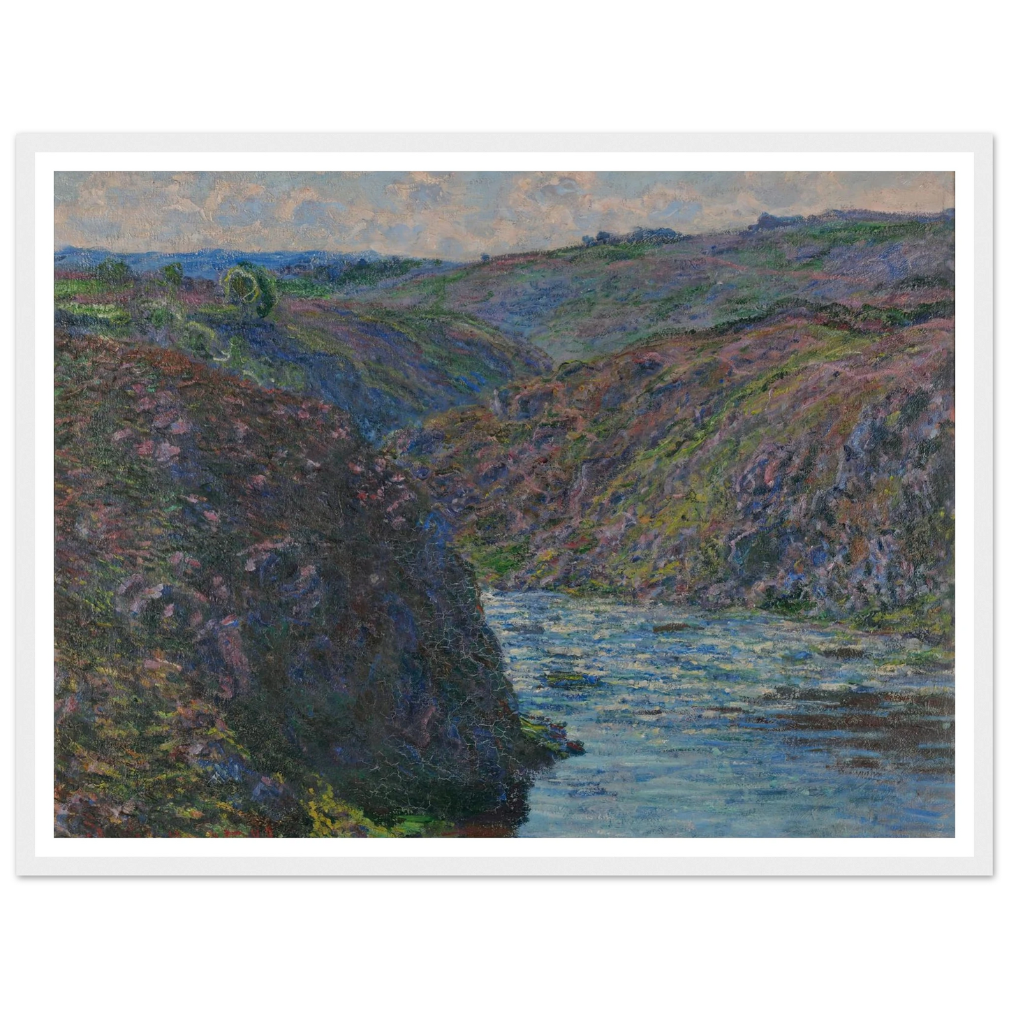 Les ravins de la Creuse (1889) Art Print | Claude Monet - Framed Poster - 30x40 cm / 12x16″ - Black frame