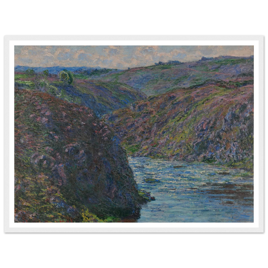 Les ravins de la Creuse (1889) Art Print | Claude Monet - Framed Poster - 30x40 cm / 12x16″ - Black frame