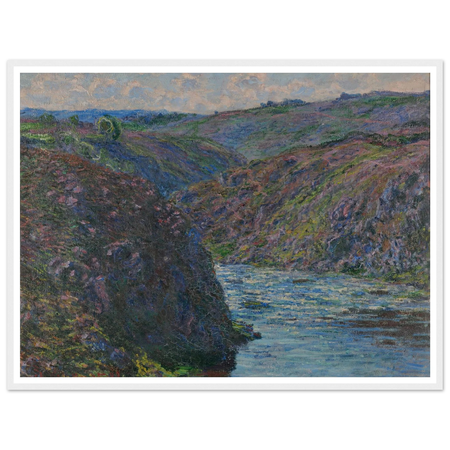 Les ravins de la Creuse (1889) Art Print | Claude Monet - Framed Poster - 30x40 cm / 12x16″ - Black frame