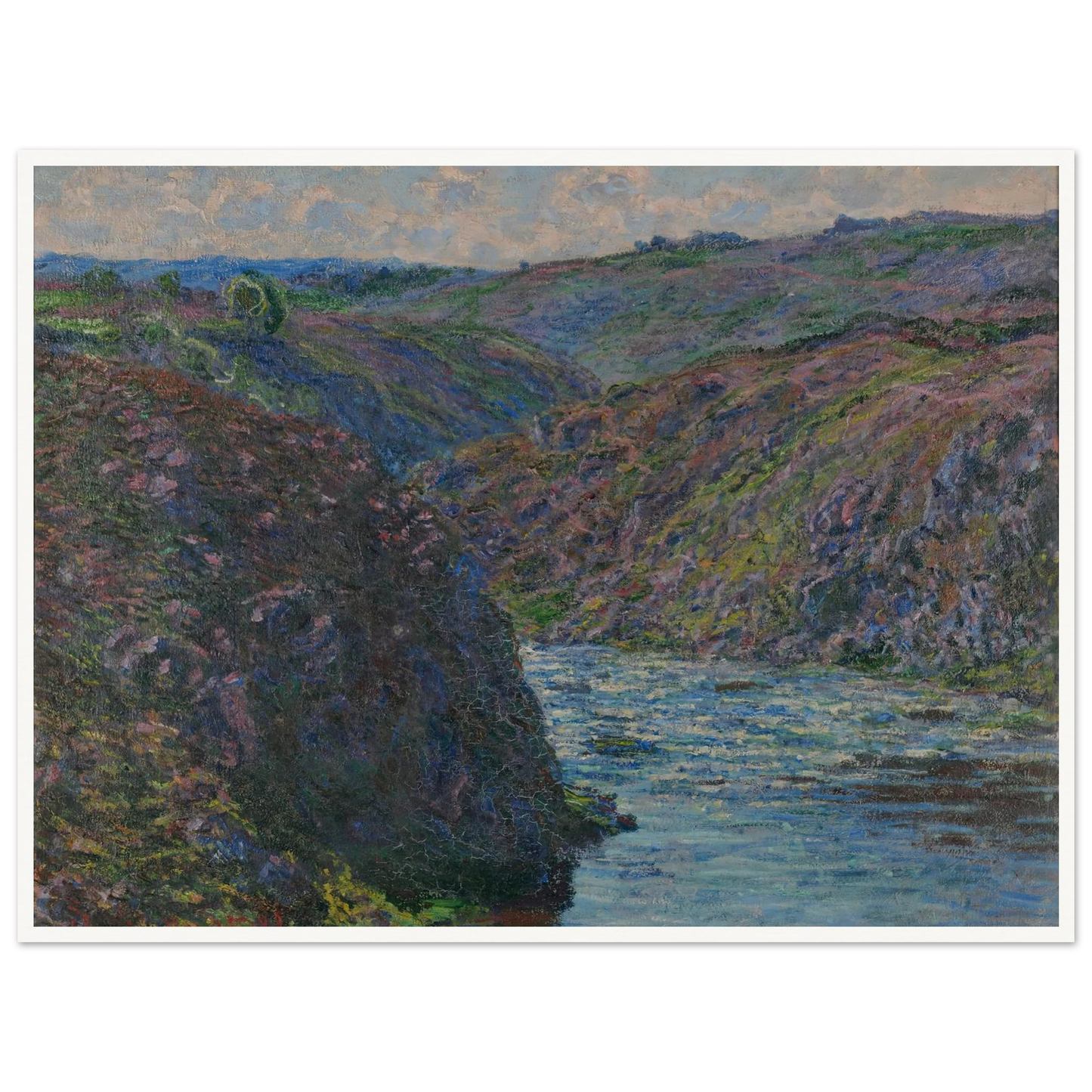 Les ravins de la Creuse (1889) Art Print | Claude Monet - Framed Poster - 30x40 cm / 12x16″ - Black frame