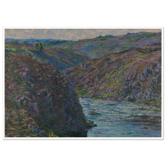 Les ravins de la Creuse (1889) Art Print | Claude Monet - Framed Poster - 30x40 cm / 12x16″ - Black frame