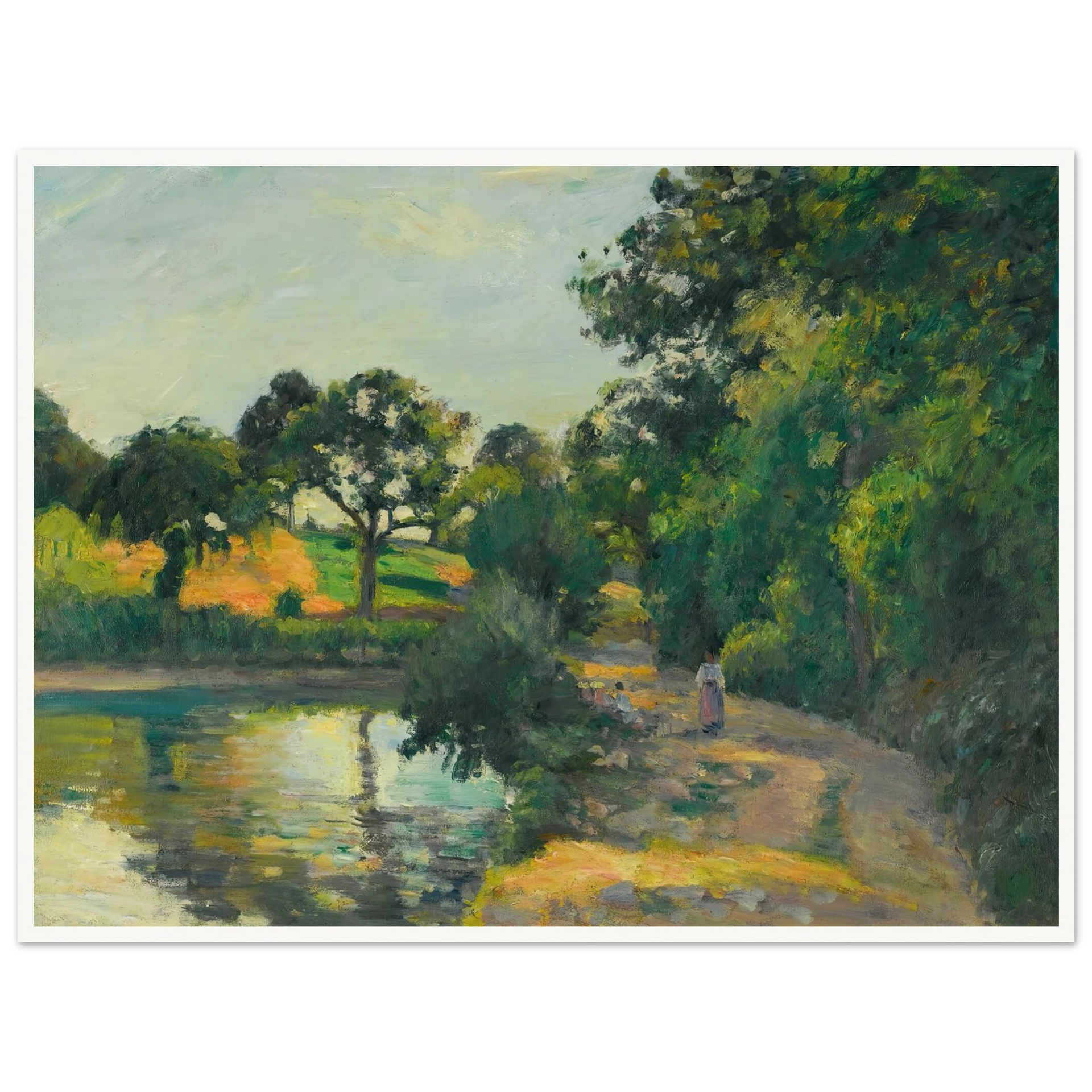 L'étang Au Soleil Couchant, Montfoucault (1874) Art Print