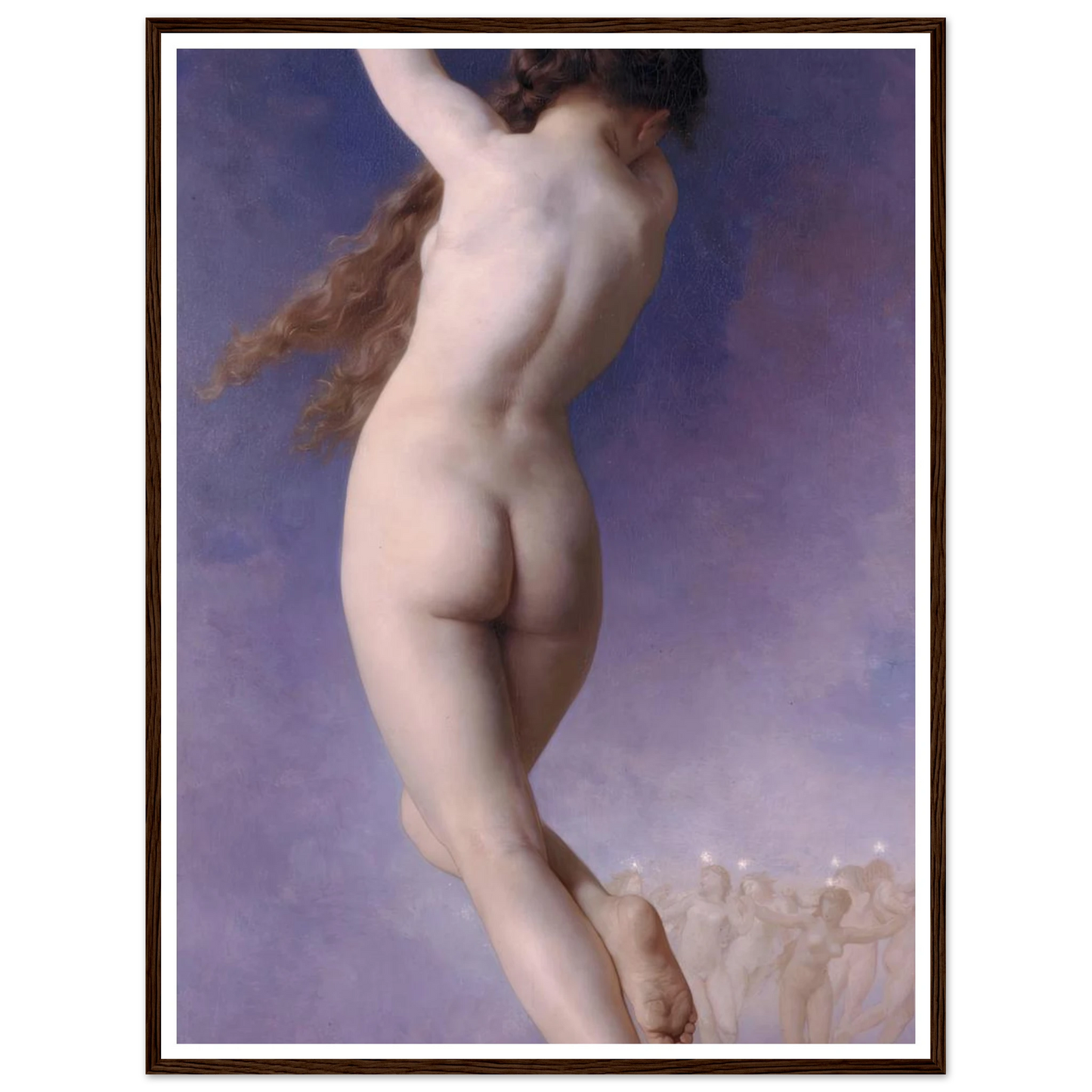 L’Etoile Perdue (1884) Art Print | William Bouguereau - Framed Poster - 30x40 cm / 12x16″ - Black frame