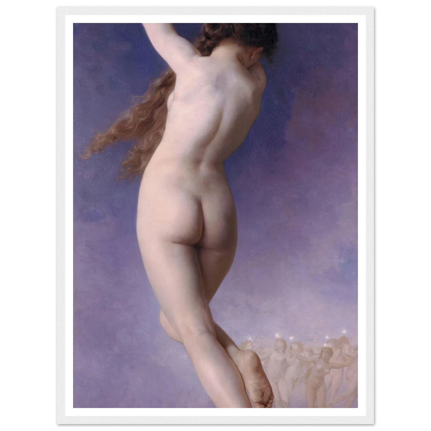 L’Etoile Perdue (1884) Art Print | William Bouguereau - Framed Poster - 30x40 cm / 12x16″ - Black frame