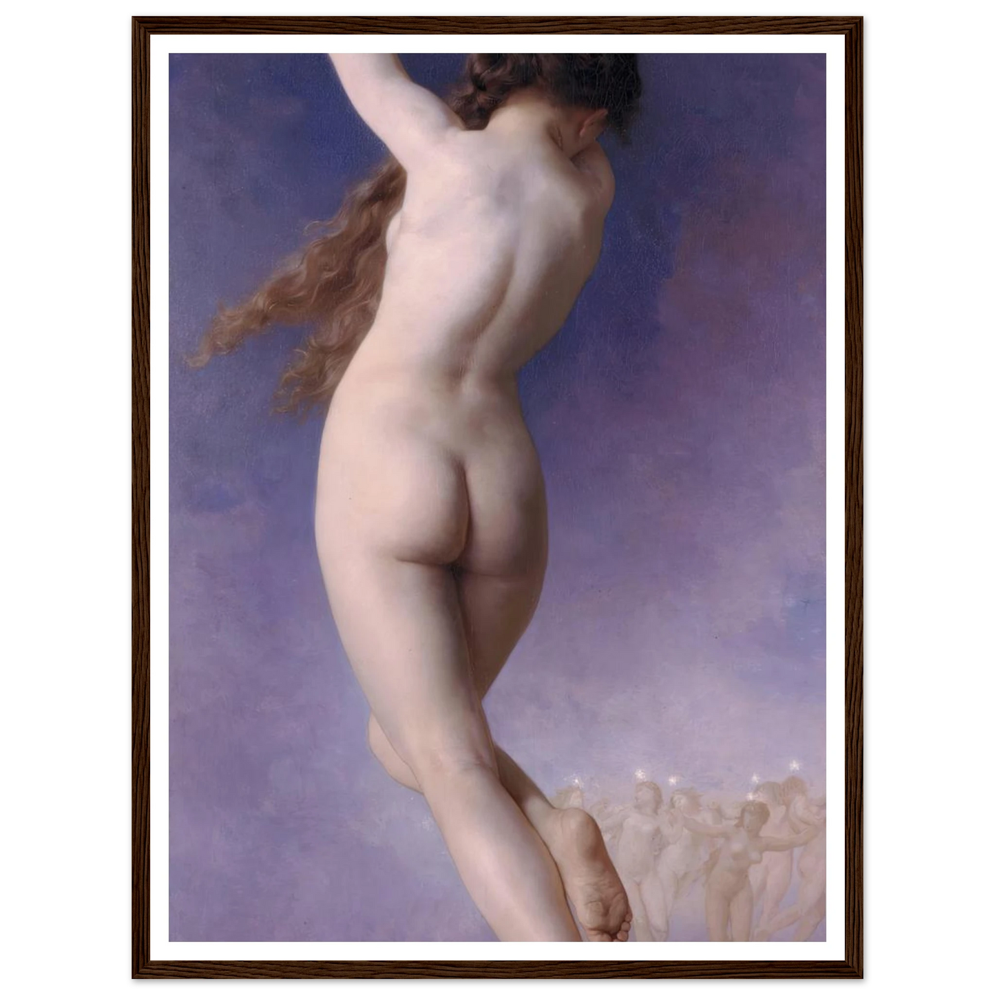 L’Etoile Perdue (1884) Art Print | William Bouguereau - Framed Poster - 30x40 cm / 12x16″ - Black frame