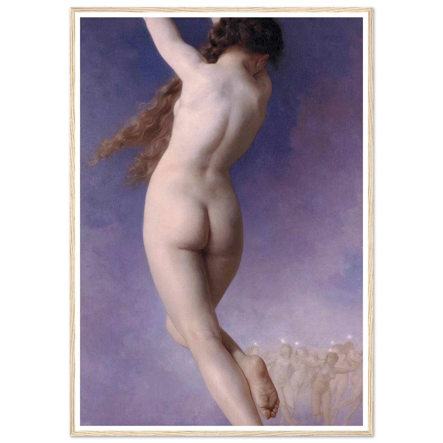 L’Etoile Perdue (1884) Art Print | William Bouguereau - Framed Poster - 30x40 cm / 12x16″ - Black frame