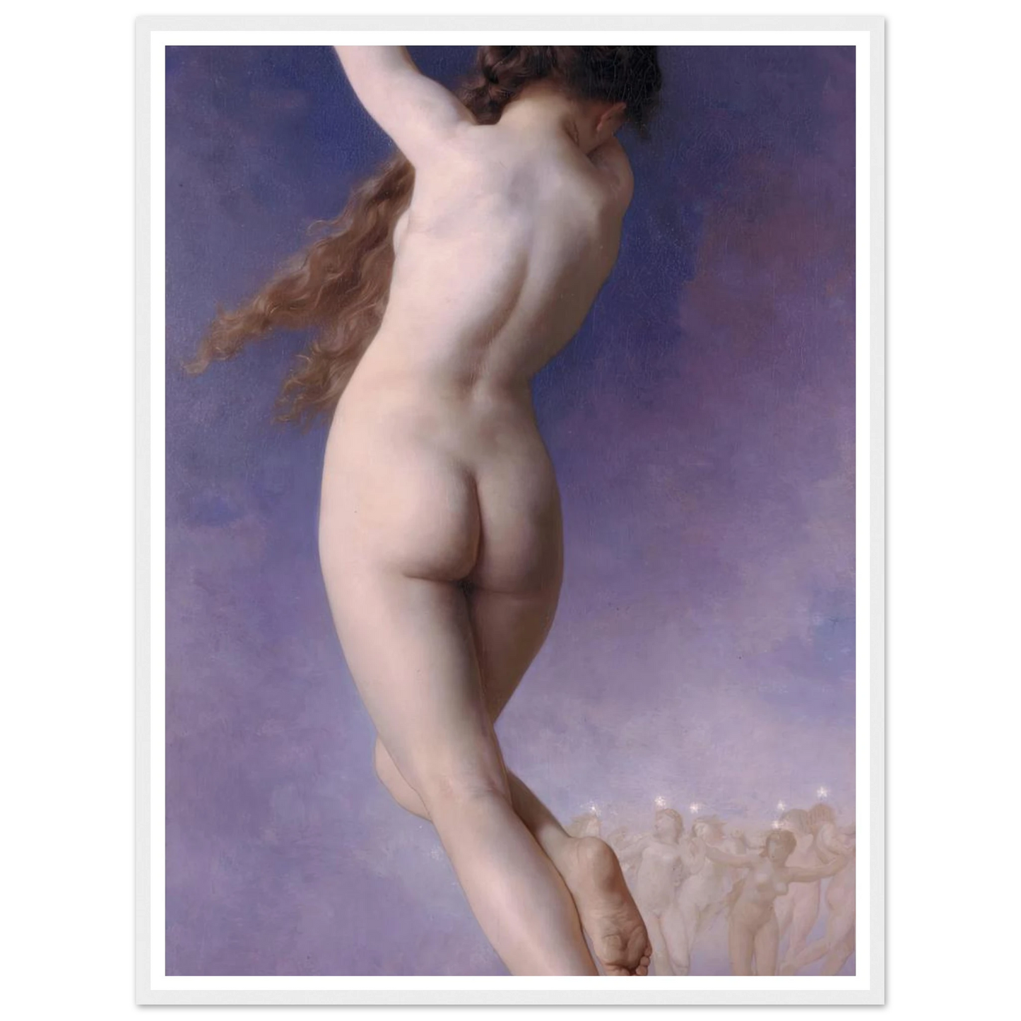 L’Etoile Perdue (1884) Art Print | William Bouguereau - Framed Poster - 30x40 cm / 12x16″ - Black frame