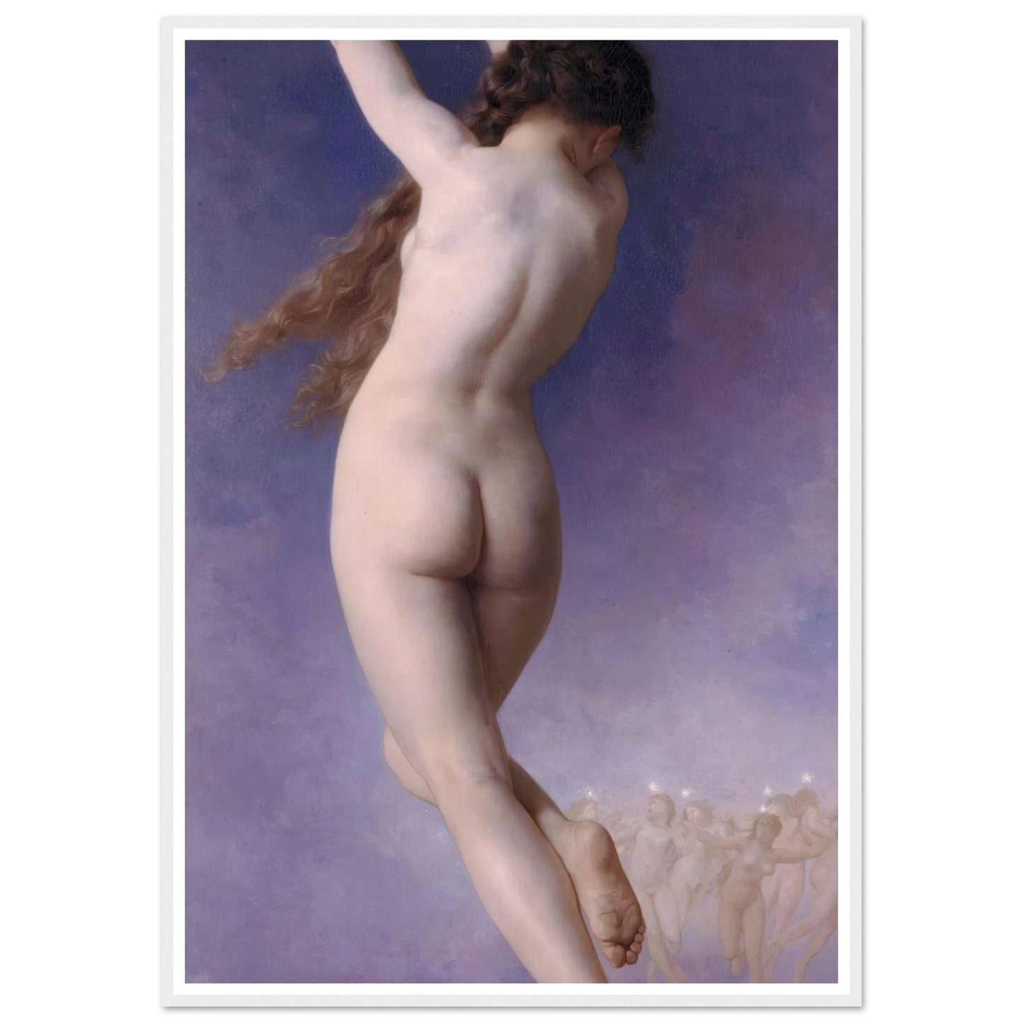 L’Etoile Perdue (1884) Art Print | William Bouguereau - Framed Poster - 30x40 cm / 12x16″ - Black frame
