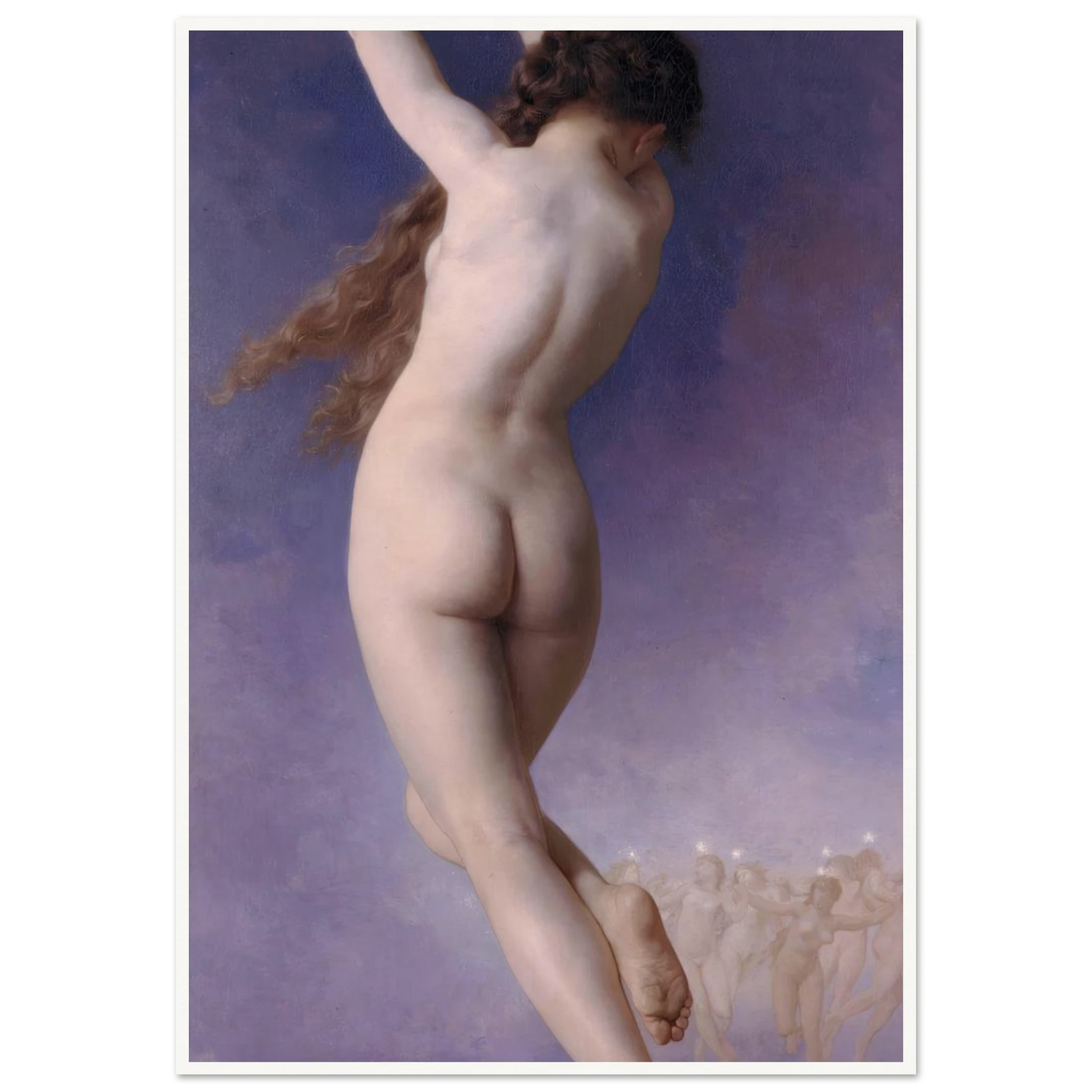 L’Etoile Perdue (1884) Art Print | William Bouguereau - Framed Poster - 30x40 cm / 12x16″ - Black frame