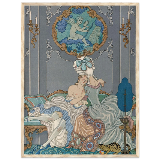 Liaisons dangereuses (1934) Art Print | George Barbier - Framed Poster - 30x40 cm / 12x16″ - Black frame