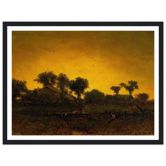 Light Triumphant (1862) Art Print | George Inness - Framed Poster - 30x40 cm / 12x16″ - Black frame