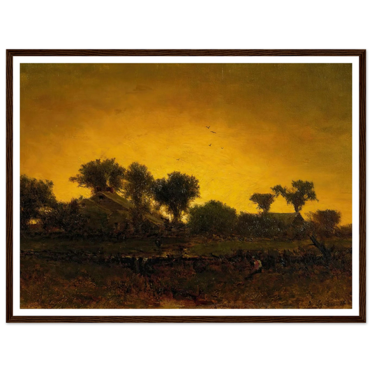Light Triumphant (1862) Art Print | George Inness - Framed Poster - 30x40 cm / 12x16″ - Black frame