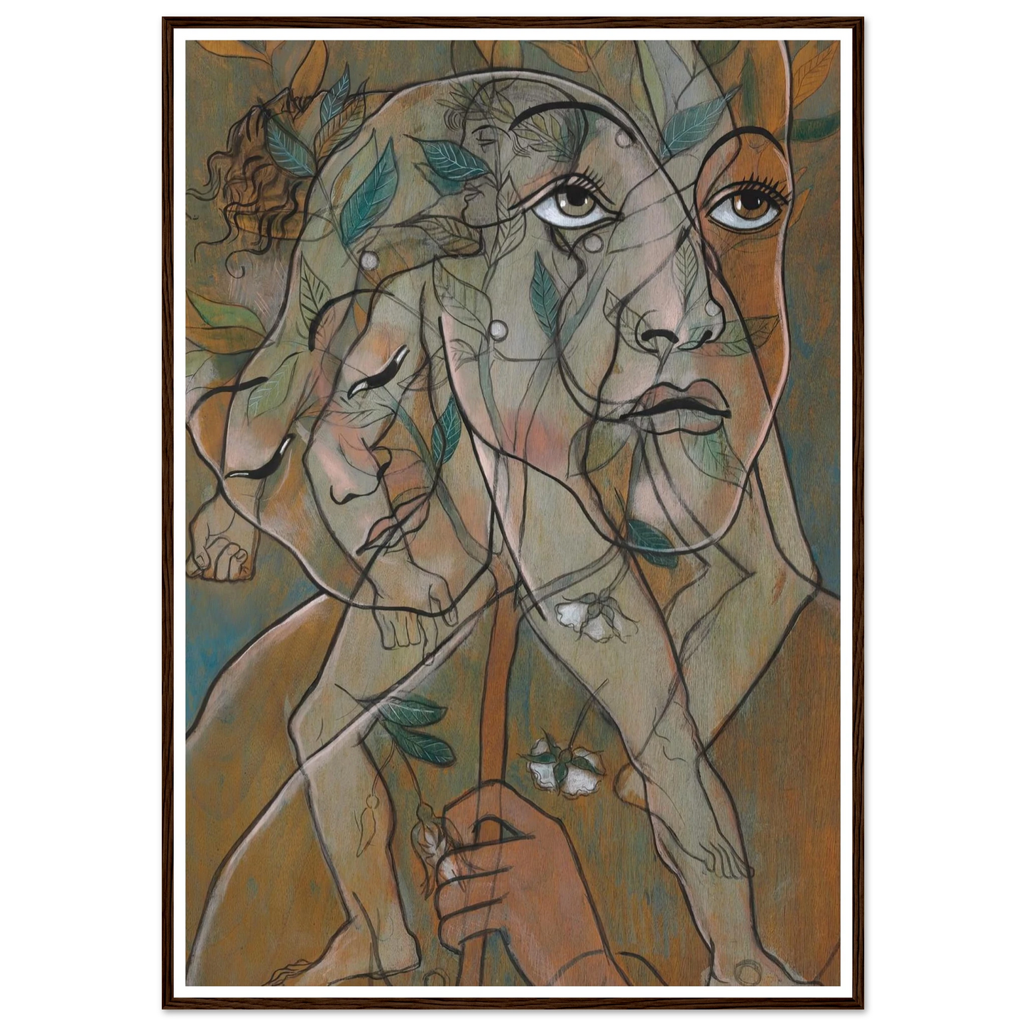 Ligustri (circa 1929) Art Print | Francis Picabia - Framed Poster - 30x40 cm / 12x16″ - Black frame