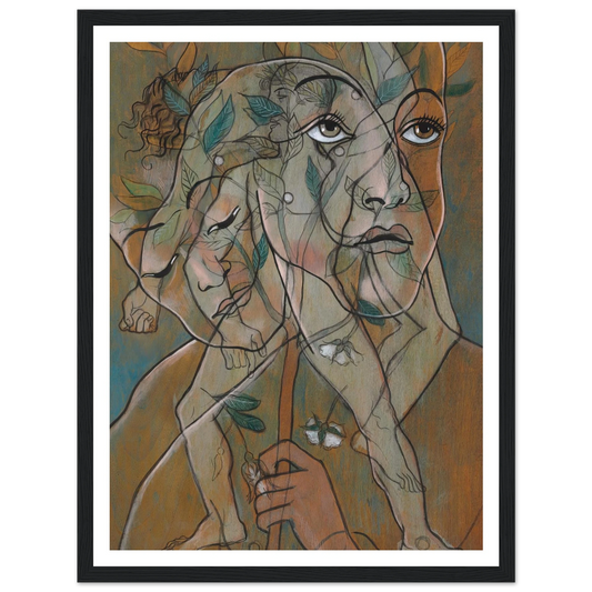 Ligustri (circa 1929) Art Print | Francis Picabia - Framed Poster - 30x40 cm / 12x16″ - Black frame