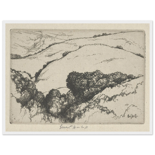 Little Arroyo (1920) Art Print | Ernest Haskell - Framed Poster - 30x40 cm / 12x16″ - Black frame