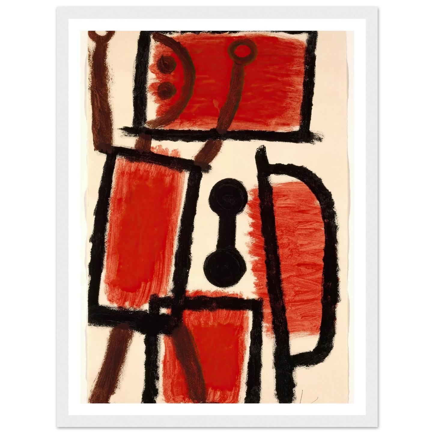 locksmith (1940) Art Print | Paul Klee - Framed Poster - 30x40 cm / 12x16″ - Black frame