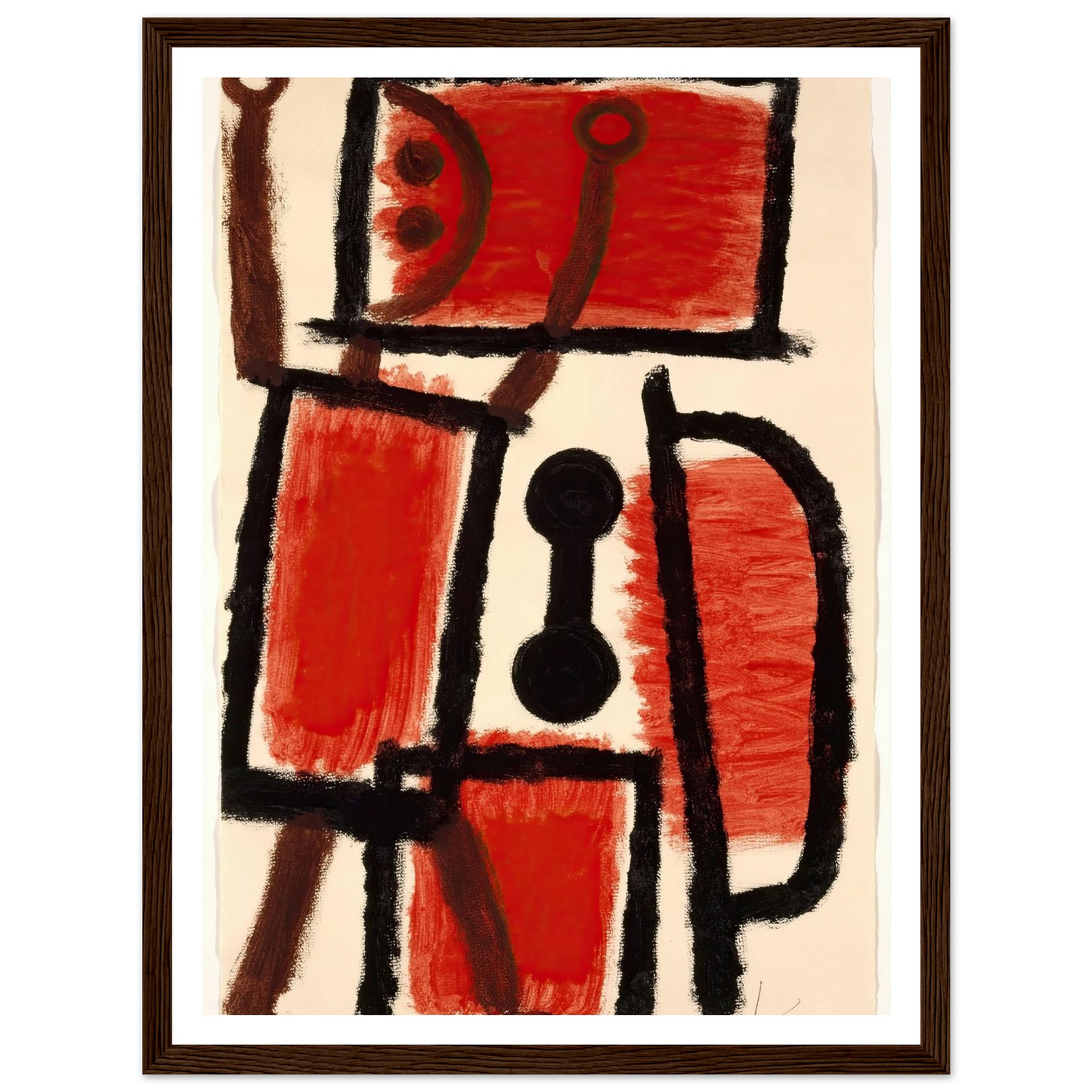 locksmith (1940) Art Print | Paul Klee - Framed Poster - 30x40 cm / 12x16″ - Black frame