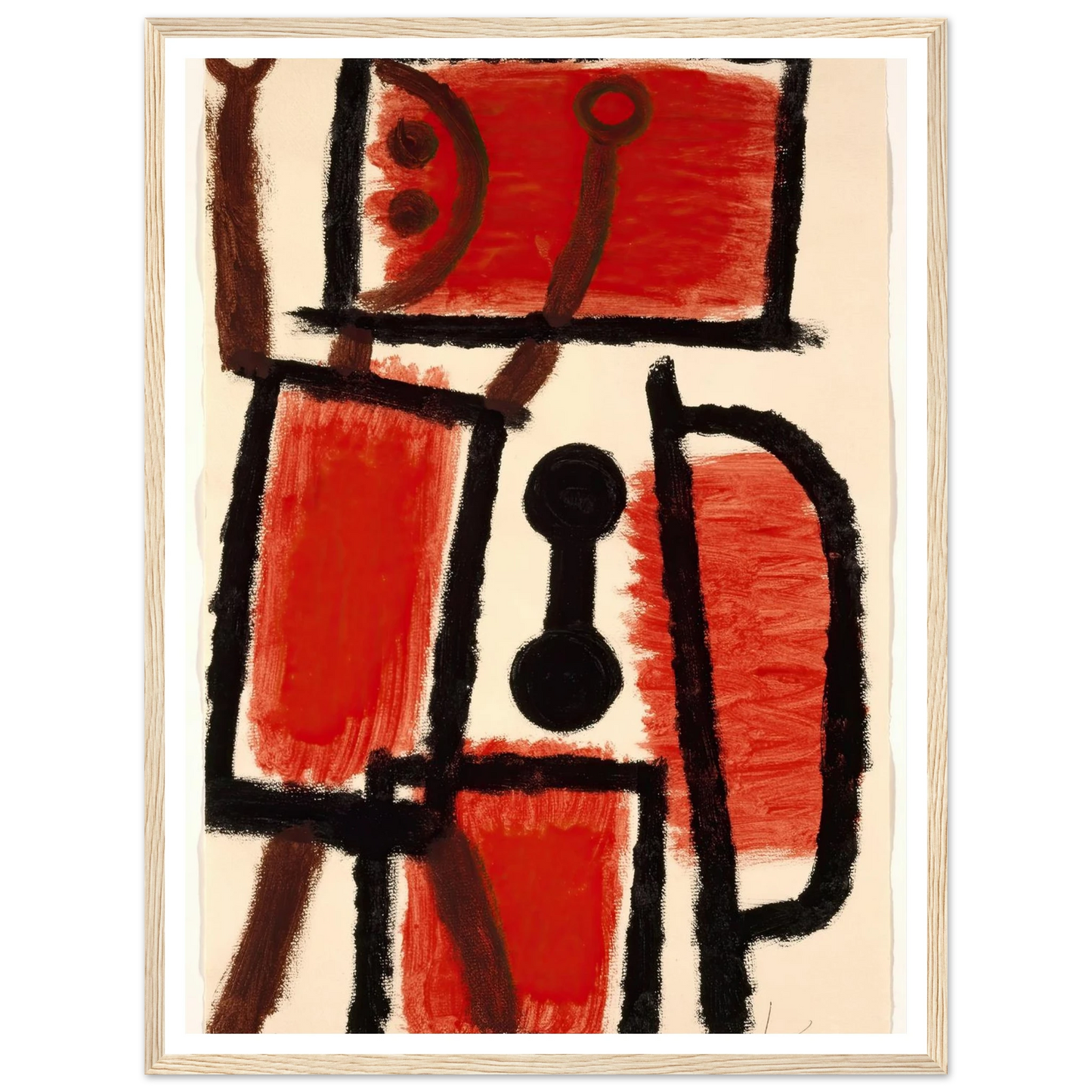 locksmith (1940) Art Print | Paul Klee - Framed Poster - 30x40 cm / 12x16″ - Black frame