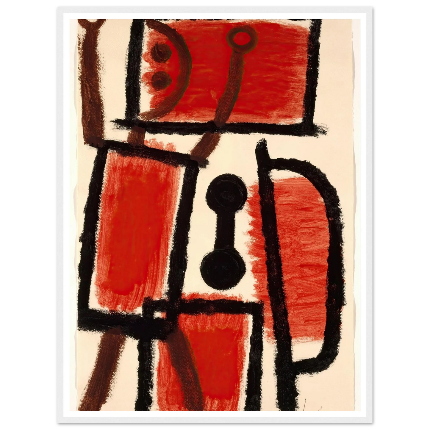 locksmith (1940) Art Print | Paul Klee - Framed Poster - 30x40 cm / 12x16″ - Black frame