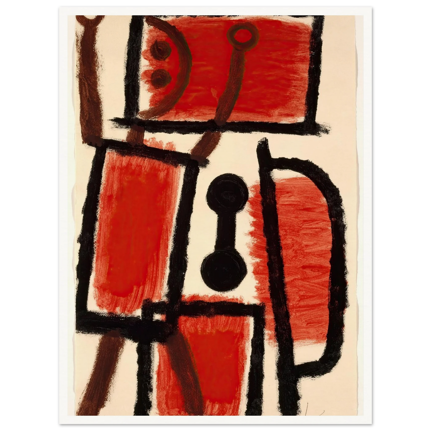locksmith (1940) Art Print | Paul Klee - Framed Poster - 30x40 cm / 12x16″ - Black frame