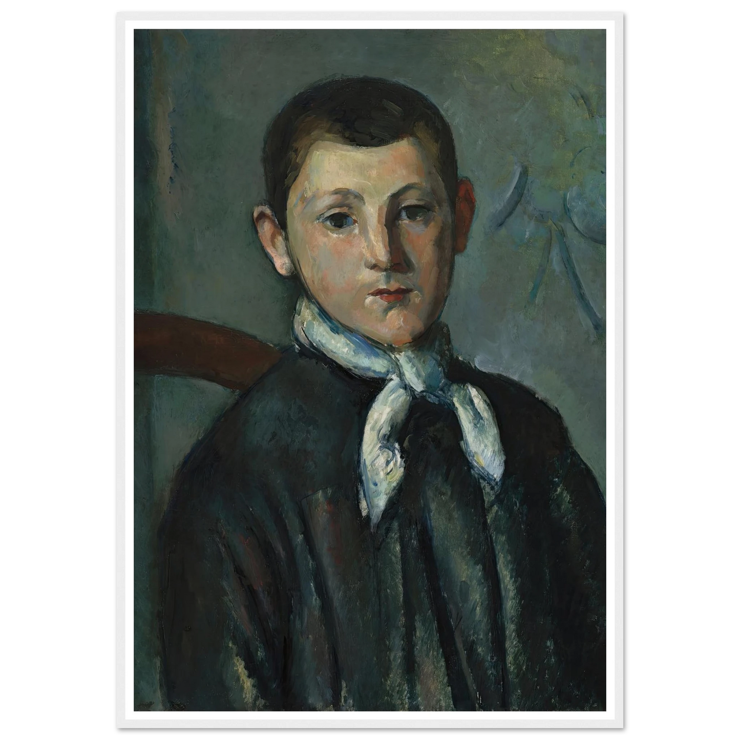 Louis Guillaume (1879-1890) Art Print | Paul Cezanne - Framed Poster - 30x40 cm / 12x16″ - Black frame